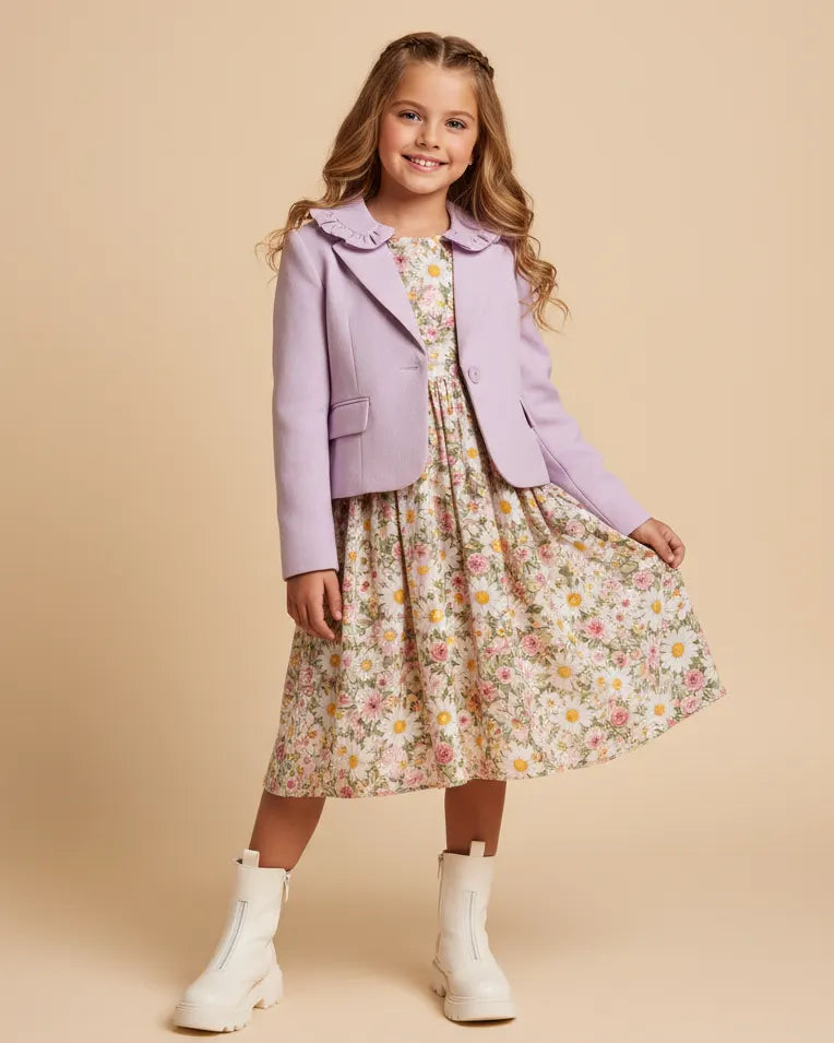 Durable everyday girls' trousers with an adjustable waist, providing a perfect fit and maximum comfort for active kids.