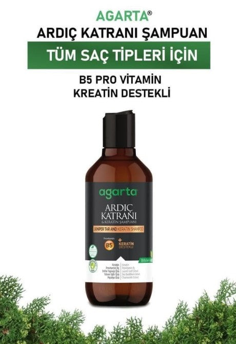 Agarta Ardıç Katranı & Keratin Şampuanı 400 ml