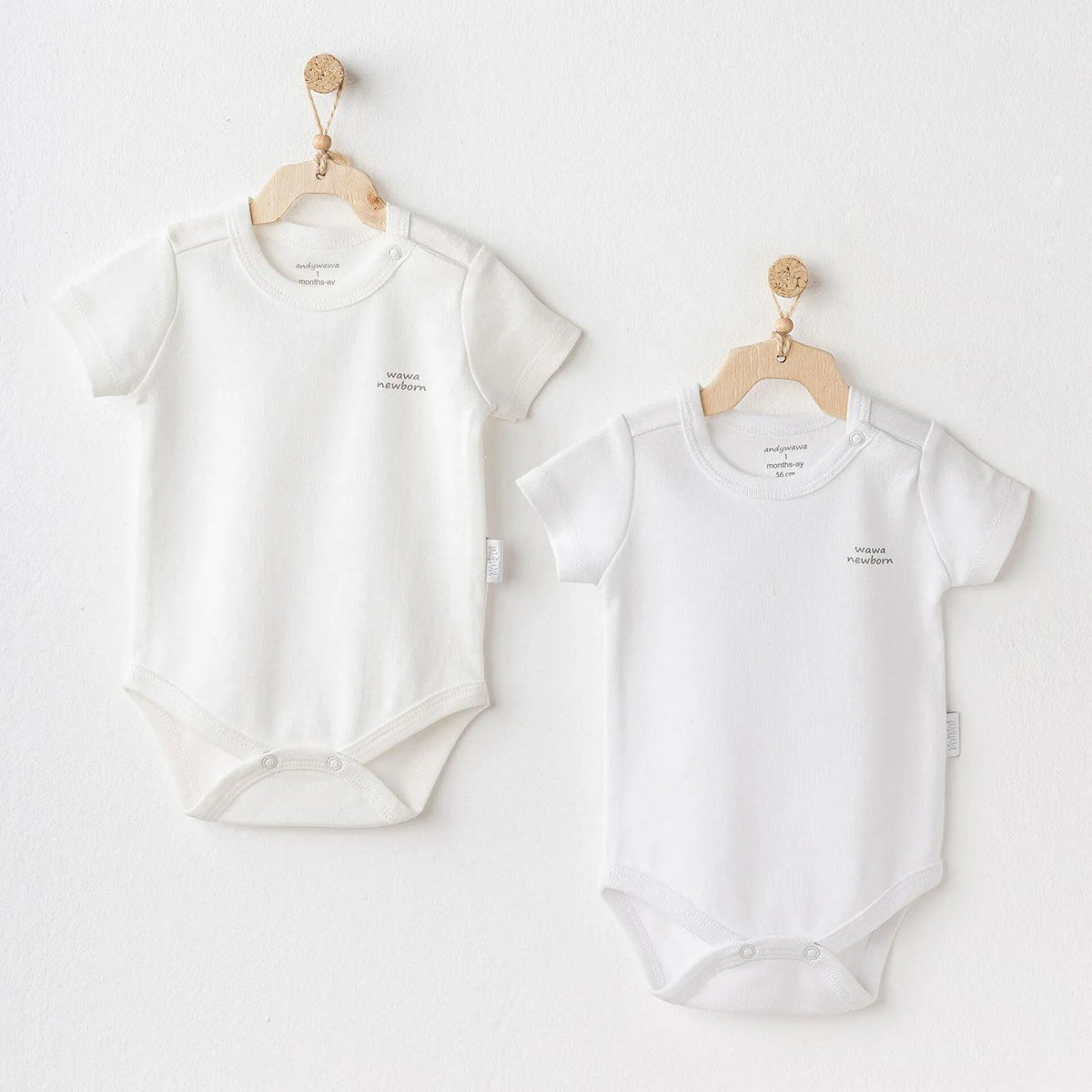 Andywawa AC25211 Short Sleeve 2'Li Basic Body Ekru