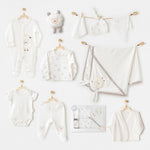 Andywawa AC25561 Newborn Set Tinny Ships 10'Lu Hastane Çıkışı Ekru