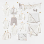 Andywawa AC25562 Newborn Set Tinny Ships 20'Li Hastane Çıkışı Ekru