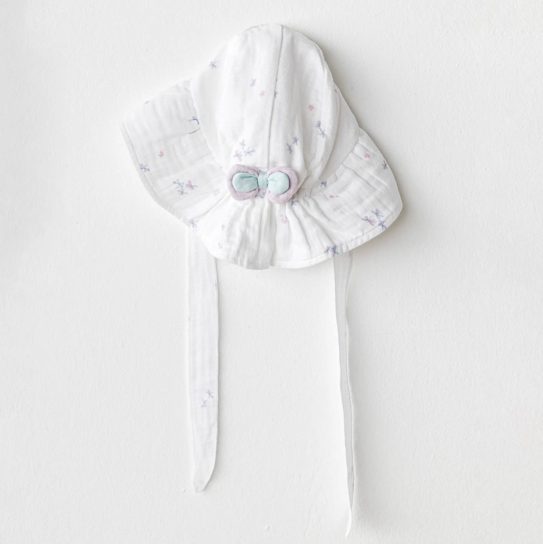 Andywawa AC25580 Magical Butterfly Müslin Bebek Şapka White