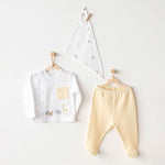 Andywawa AC25807  Little King 3'Lü Zıbın Set Yellow