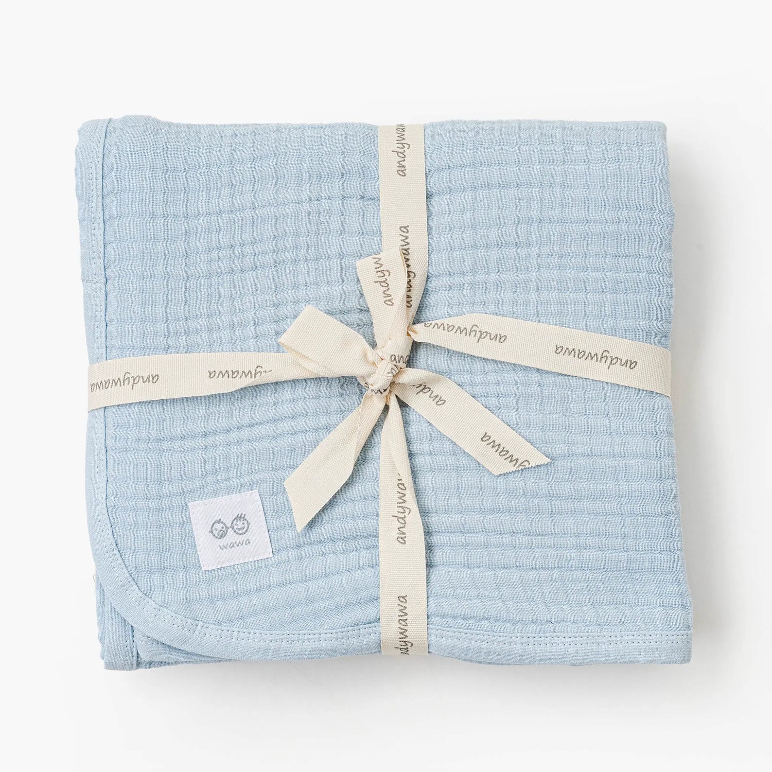 Andywawa AC25870 Müslin Home Bebek Battaniye 105*120 Blue