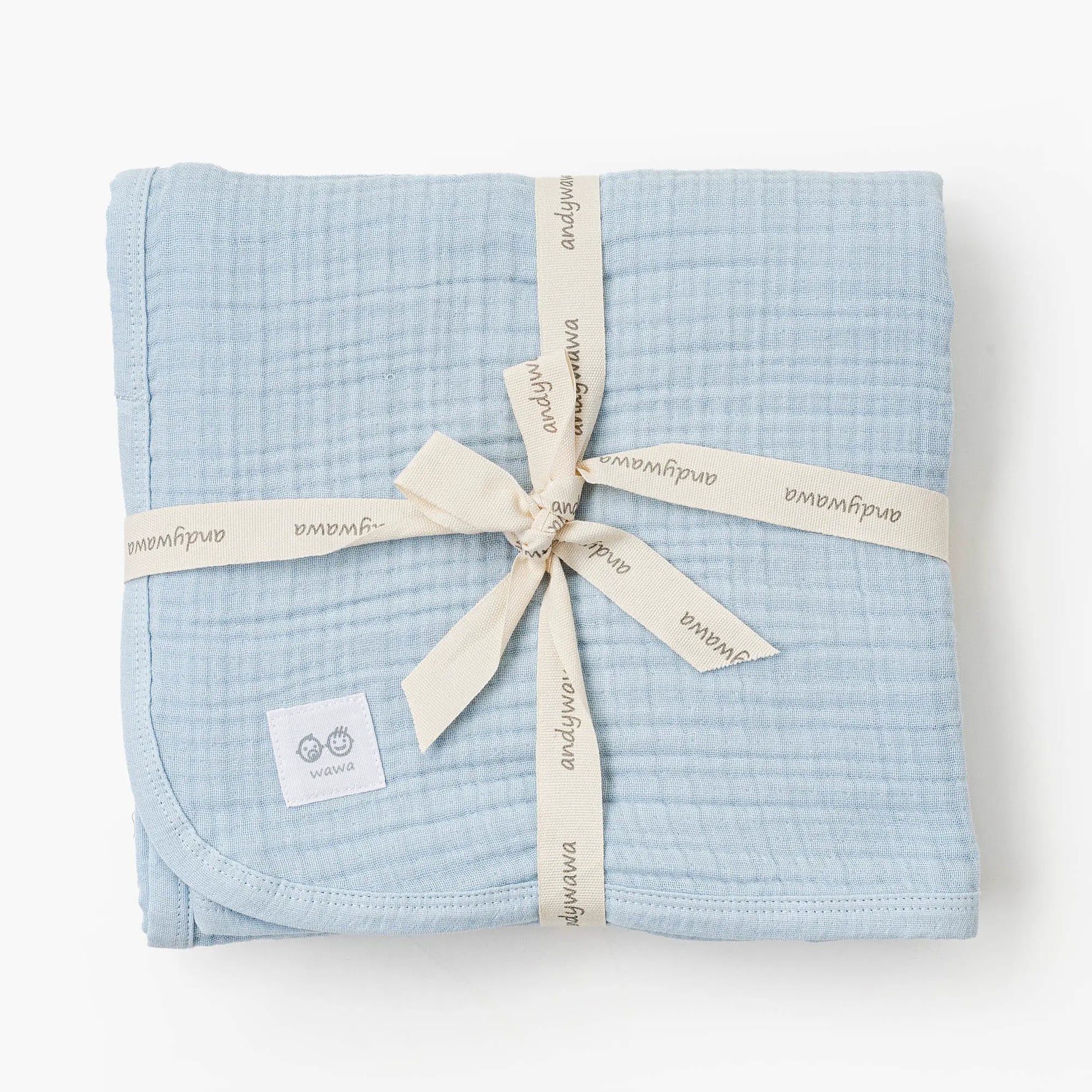 Andywawa AC25870 Müslin Home Bebek Battaniye 105*120 Blue