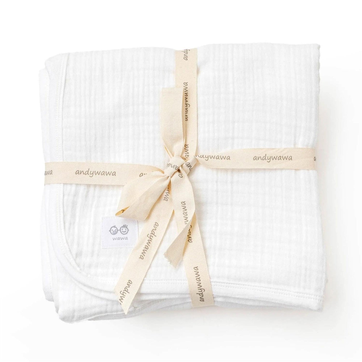 Andywawa AC25870 Müslin Home Bebek Battaniye 105*120 White