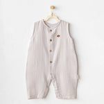 Andywawa AC25883 Müslin Home Bebe Tulum Beige