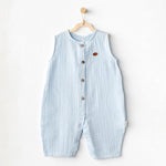 Andywawa AC25883 Müslin Home Bebe Tulum Blue