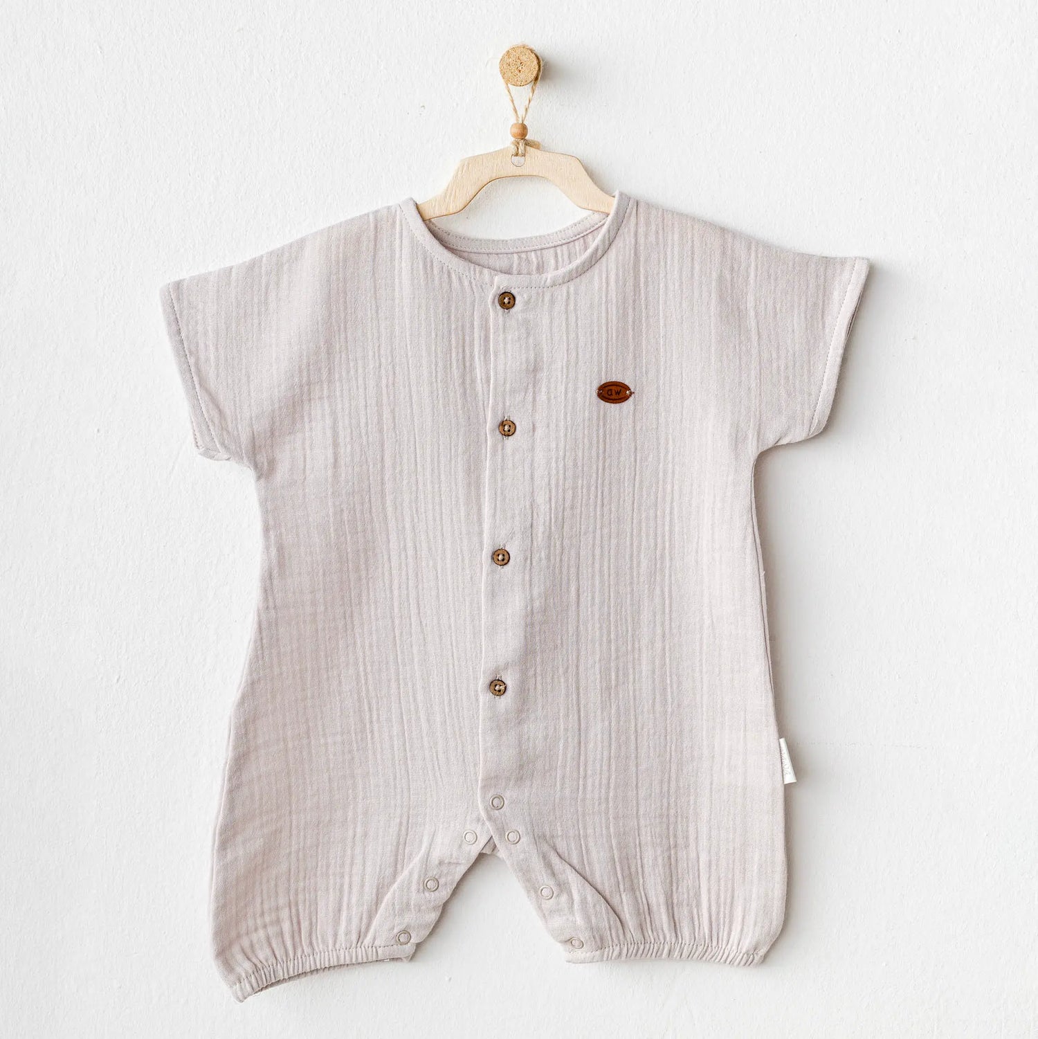 Andywawa AC25884 Müslin Home Bebe Tulum Beige