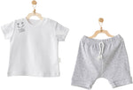 Andywawa AC25894 2'Li Basic Bebe Takım Grey Melange