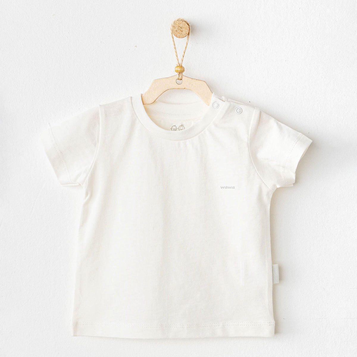Andywawa AC25971 Casual Bebek Tişört White