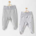 Andywawa AC26034 Keep Smiling 2'li Pantolon Grey