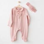 Andywawa AC26242 Little Leopard Tulum Takım Pink