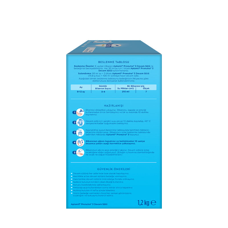 Aptamil Devam Sütü Maması No3 9-12 Ay 1200 Gr