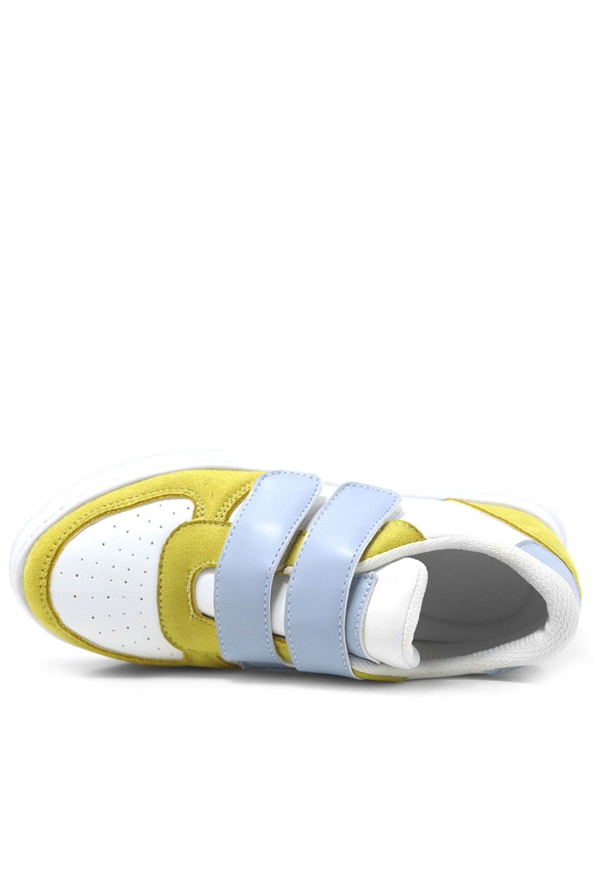 Artico Hellsa Beyaz Sarı Cırtlı Çocuk Spor Ayakkabı