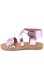 Artico Etoile Hakiki Deri Pembe Vaketa Kız Çocuk Sandalet