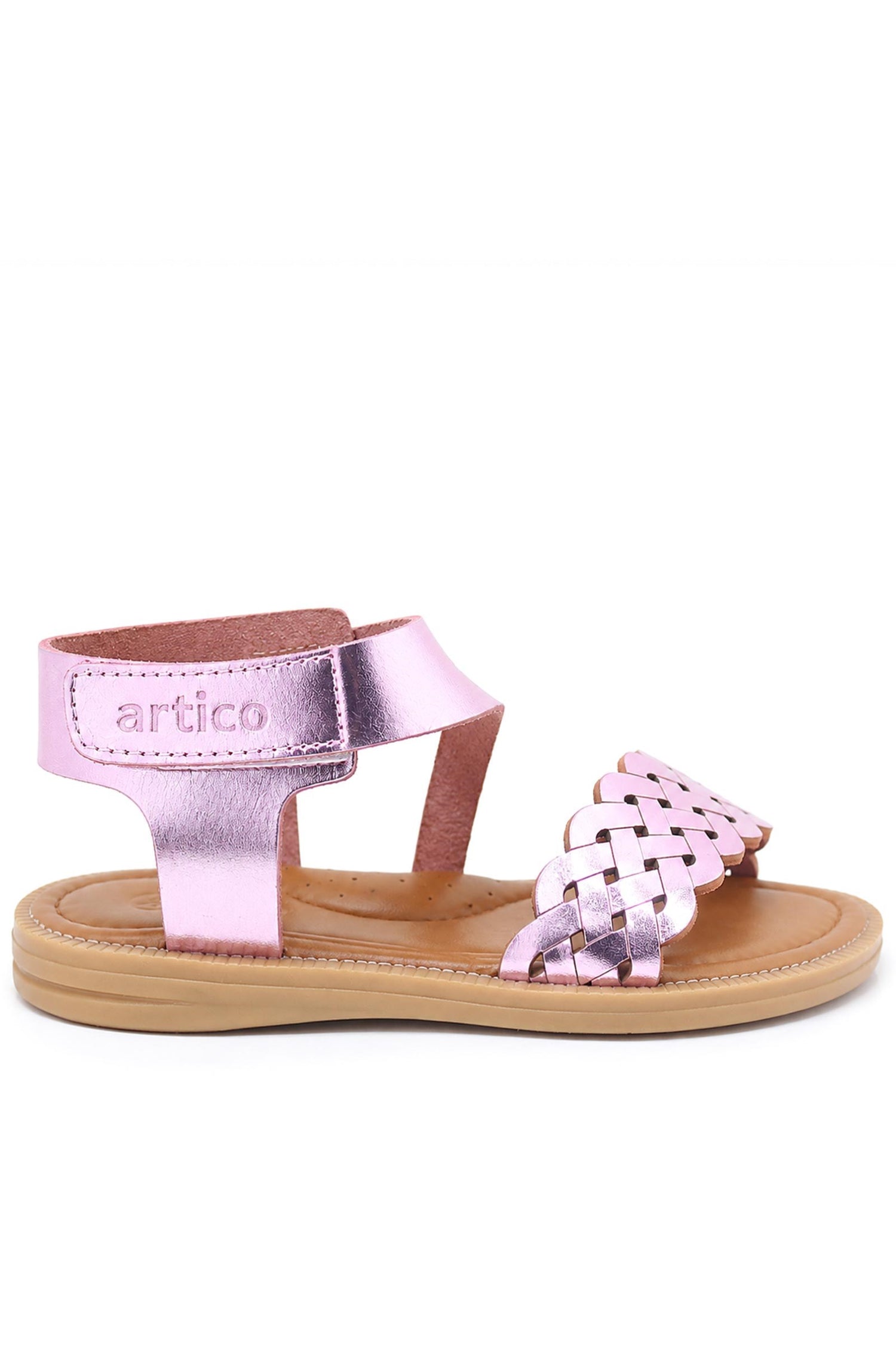Artico Etoile Hakiki Deri Pembe Vaketa Kız Çocuk Sandalet