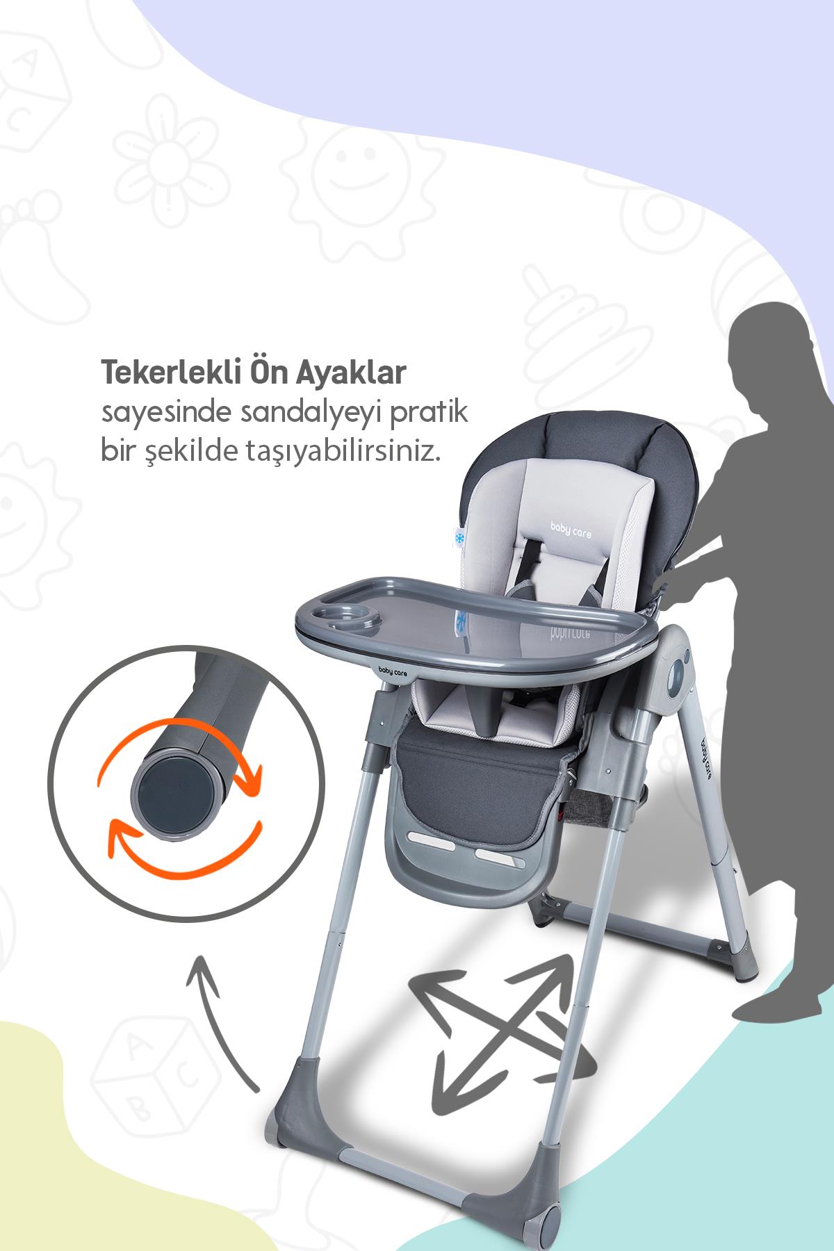 Baby Care BC511 Flex Plus Mama Sandalyesi Antrasit