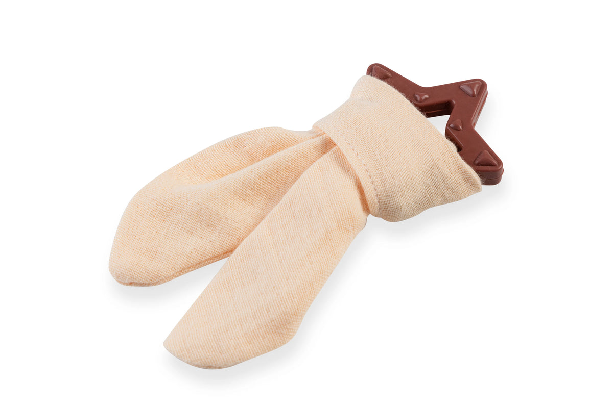 BabyJem Silikon Diş Kaşıyıcılı Müslin Önlük 736 Somon