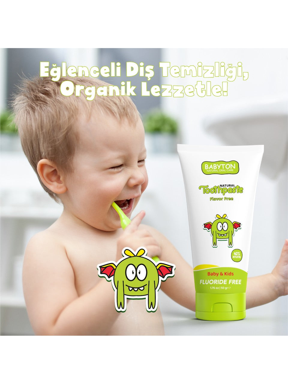 Babyton Organik Doğal Natural Diş Macunu 50 Gr