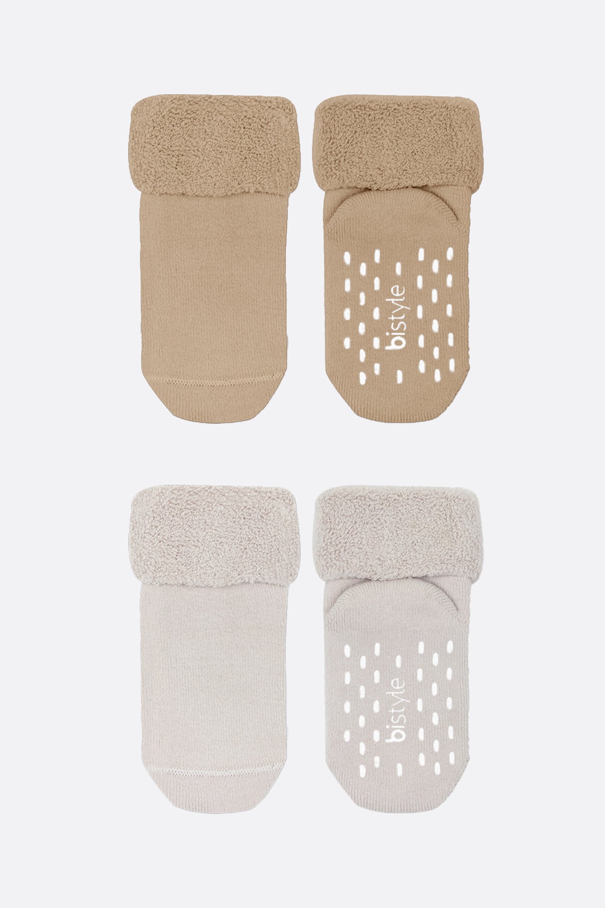 Bistyle 2li Havlu Soket Kaymaz Basic Boy 10508 Bej