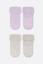 Bistyle 2li Havlu Soket Kaymaz Basic Girl 10507 Lila