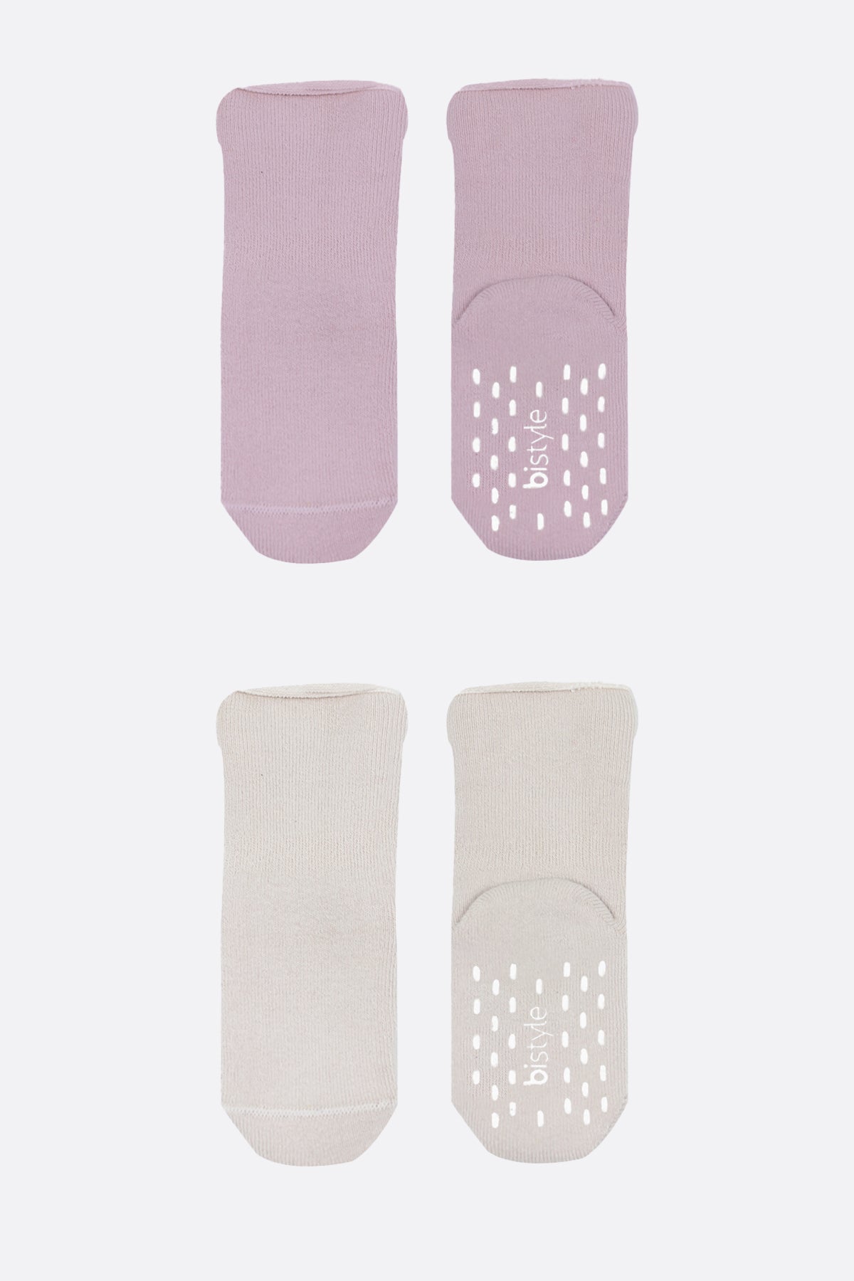 Bistyle 2li Havlu Soket Kaymaz Basic Girl 10507 Lila
