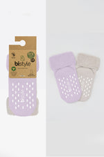 Bistyle 2li Havlu Soket Kaymaz Basic Girl 10507 Lila
