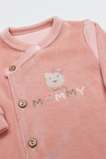 Bistyle Tulum Kadife I Love Mummy 15123 Pembe