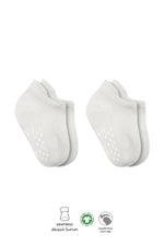Bistyle 2'Li Sneakers Kaymaz Basic Penye Çorap 20103 Ekru Ekru