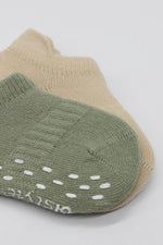 Bistyle 2'Li Sneakers Kaymaz Colours Penye Çorap 20104 Nil Bej