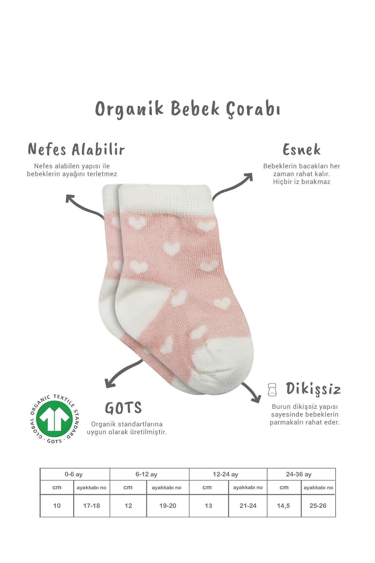 Bistyle 3lü Penye Cute Stars Soket Çorap 10115 Pembe