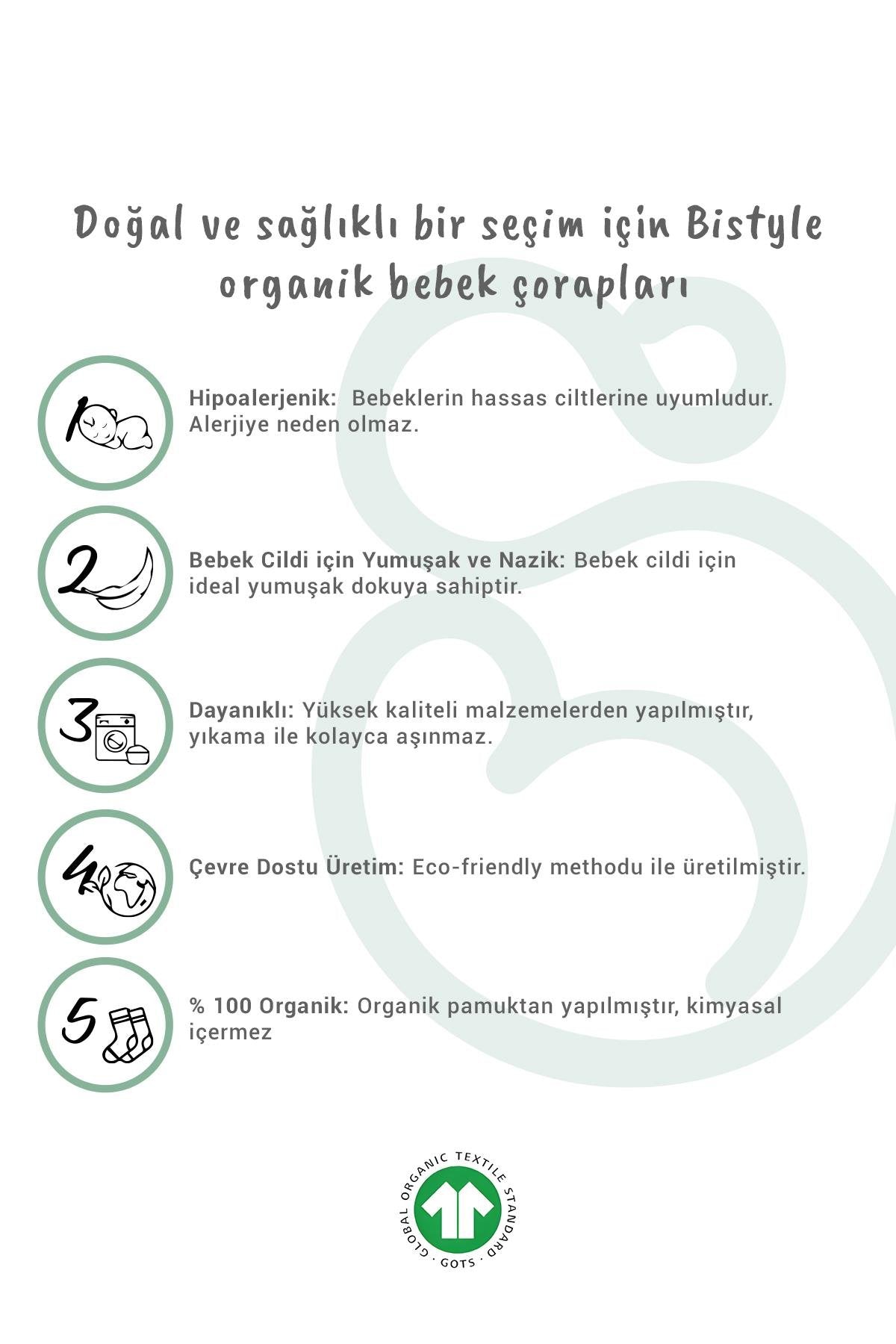 Bistyle 3lü Penye Cute Stars Soket Çorap 10115 Pembe