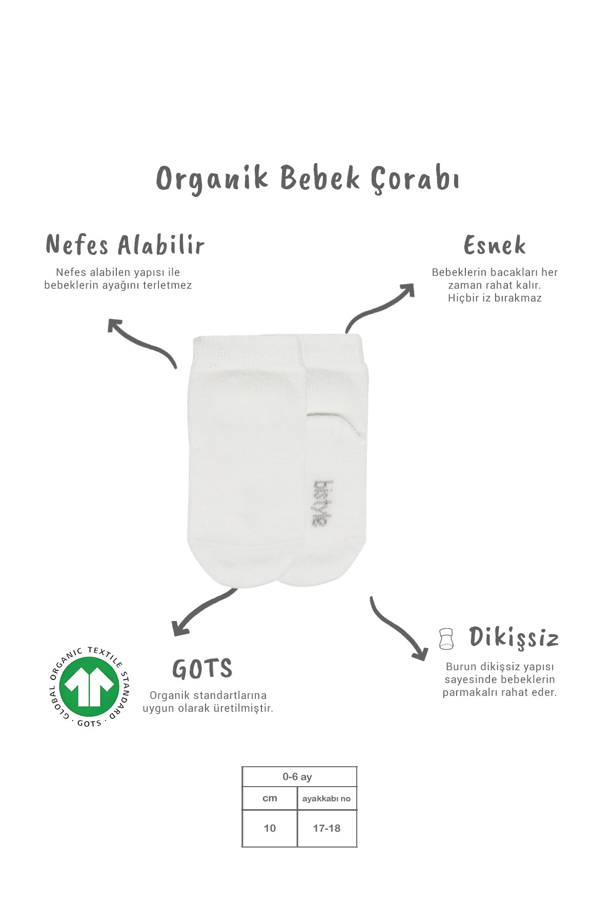 Bistyle 5'li Penye Soket Kutulu Basic Çorap 10131 Ekru