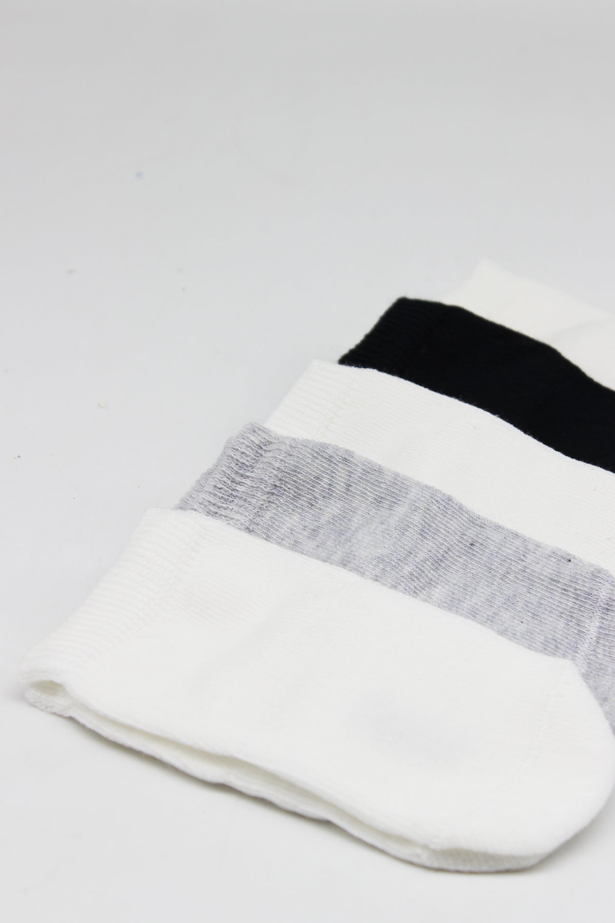 Bistyle 5'li Penye Soket Kutulu Basic Çorap 10131 Gri