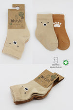 Bistyle 2li Bear Penye Soket Çorap 10116 Bej
