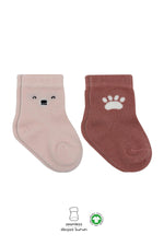 Bistyle 2li Bear Penye Soket Çorap 10116 Pembe