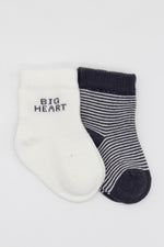 Bistyle 2'Li Big Heart Penye Soket Çorap 10117 Antrasit