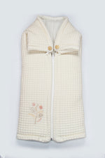 Bistyle Fermuarlı Natural Life Pike Battaniye Girl 70113 Ekru