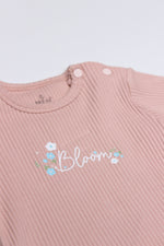 Bistyle Flying Bloom White Yarım Kol 2'Li Body 17118 Ekru Gül Kurusu