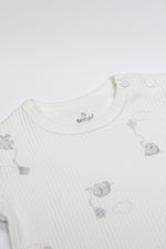 Bistyle Flying Elephant Yarım Kol 2'Li Body 17116 Ekru Gri