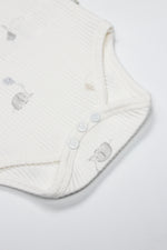 Bistyle Flying Elephant Yarım Kol 2'Li Body 17116 Ekru Gri