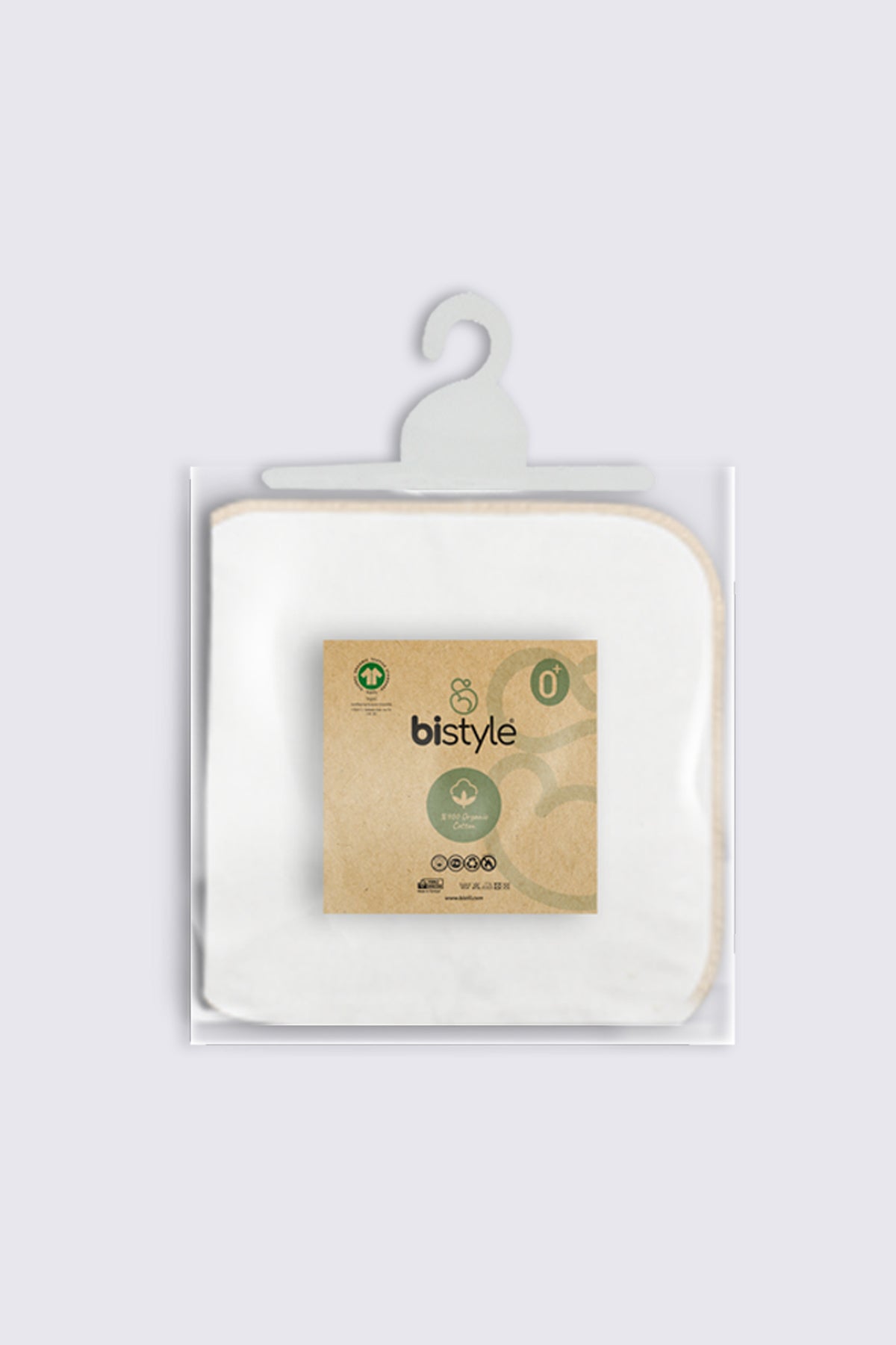 Bistyle Organik 28x28 10'Lu Penye Mendil 90101 Ekru