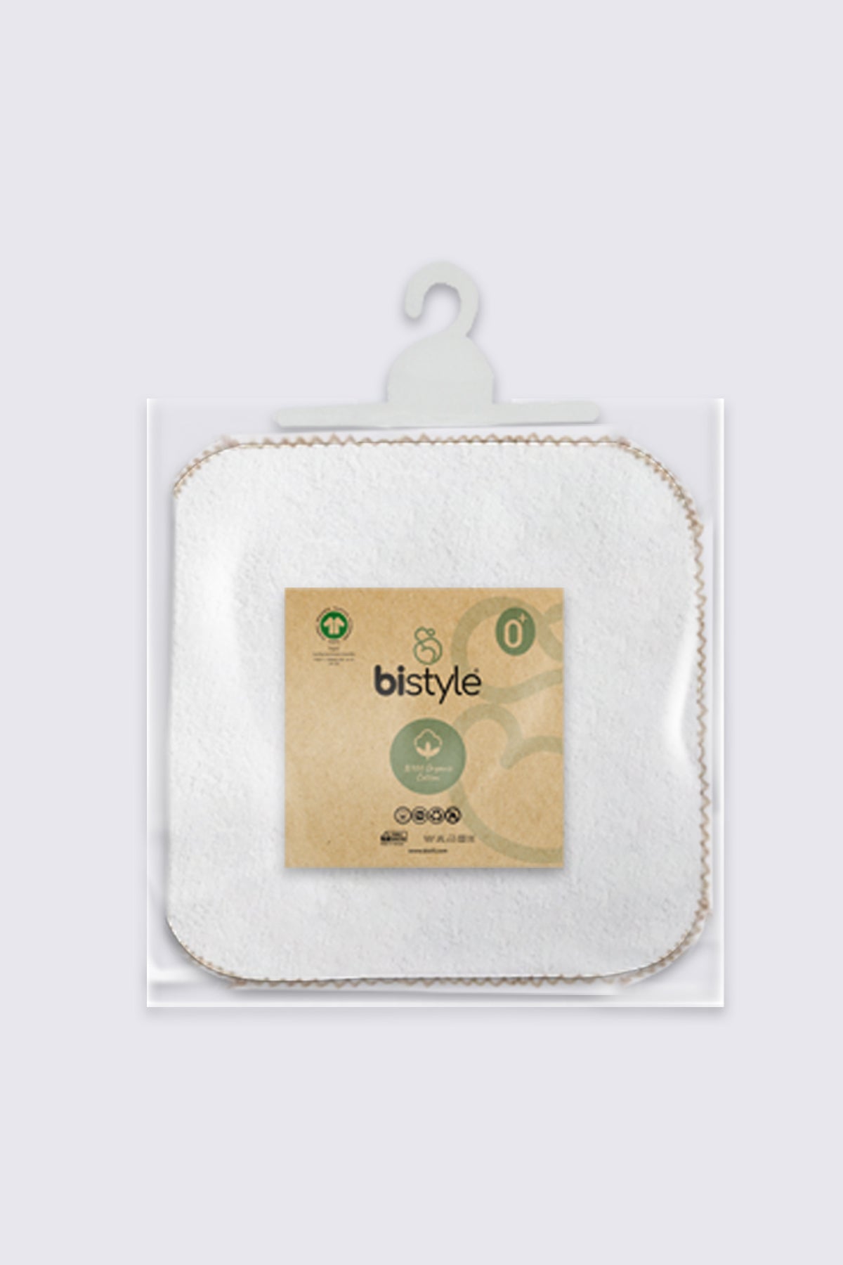 Bistyle Organik 28x28 6'Lı Havlu Mendil 90105 Ekru