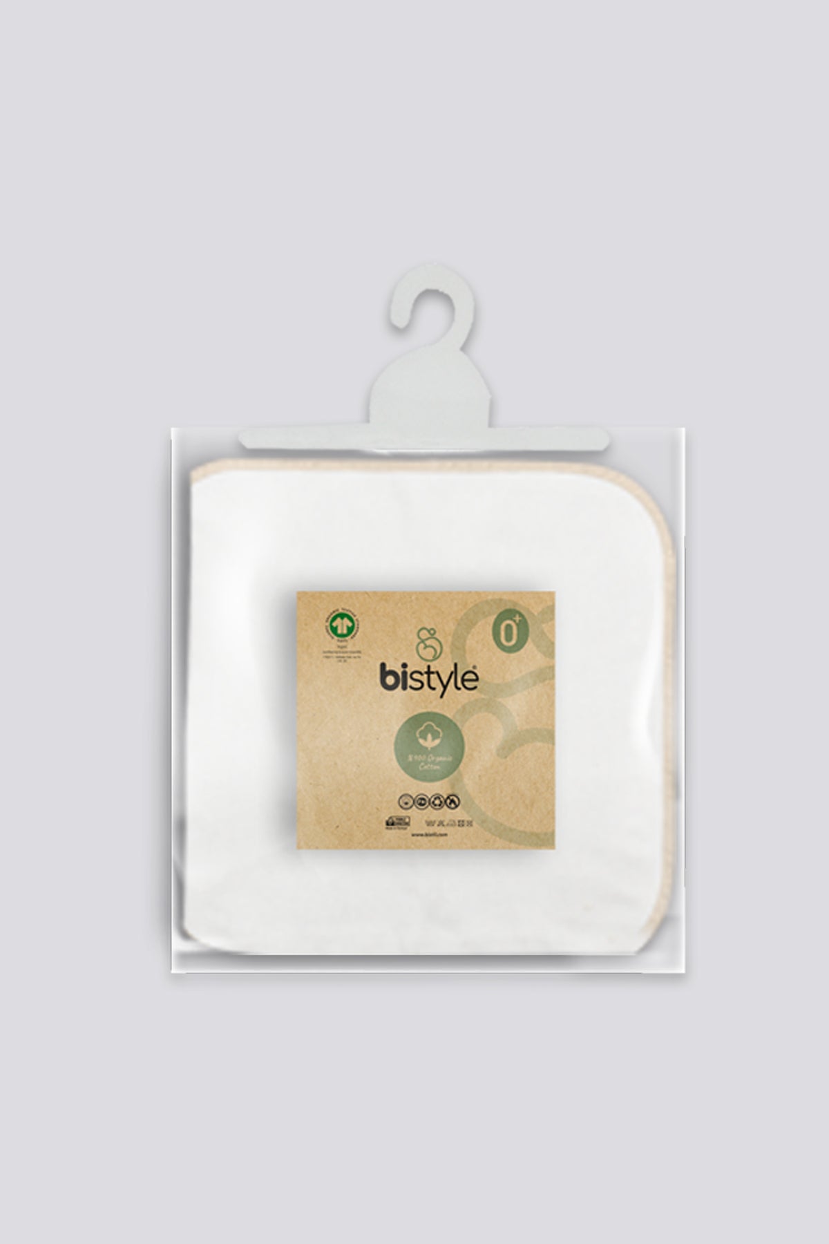 Bistyle Organik 28x28 6'Lı Penye Mendil 90103 Ekru