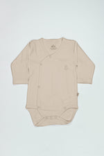 Bistyle Organik Natural Basic Style Kruvaze Uzun Kol Body BS17102 Bej