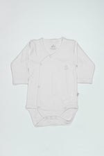 Bistyle Organik Natural Basic Style Kruvaze Uzun Kol Body BS17102 Beyaz