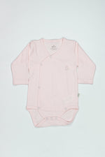 Bistyle Organik Natural Basic Style Kruvaze Uzun Kol Body BS17102 Pembe