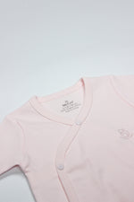 Bistyle Organik Natural Basic Style Kruvaze Uzun Kol Body BS17102 Pembe