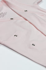 Bistyle Organik Natural Basic Style Kruvaze Uzun Kol Body BS17102 Pembe